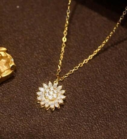 HERMOSO COLLAR MUJER GIRASOL ANTIESTRES - DELIVERY GRATIS
