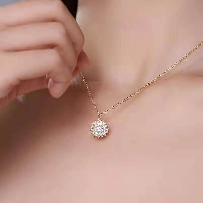 HERMOSO COLLAR MUJER GIRASOL ANTIESTRES - DELIVERY GRATIS