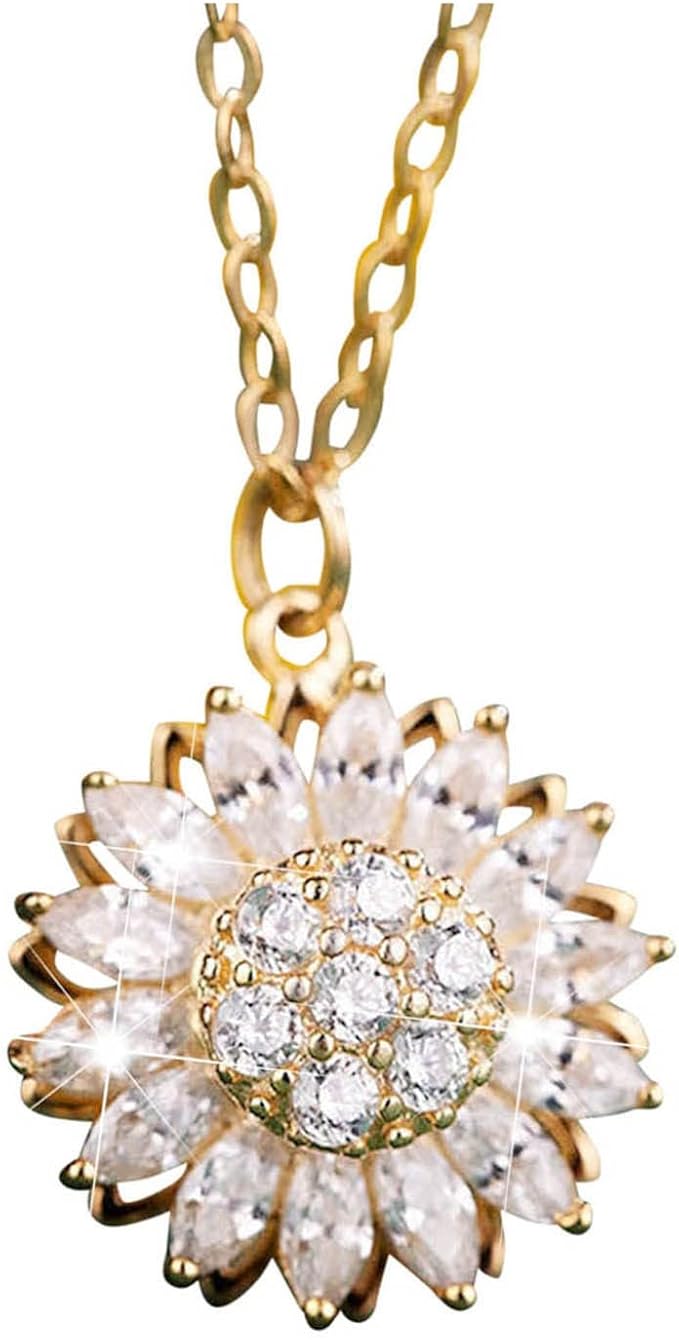 HERMOSO COLLAR MUJER GIRASOL ANTIESTRES - DELIVERY GRATIS