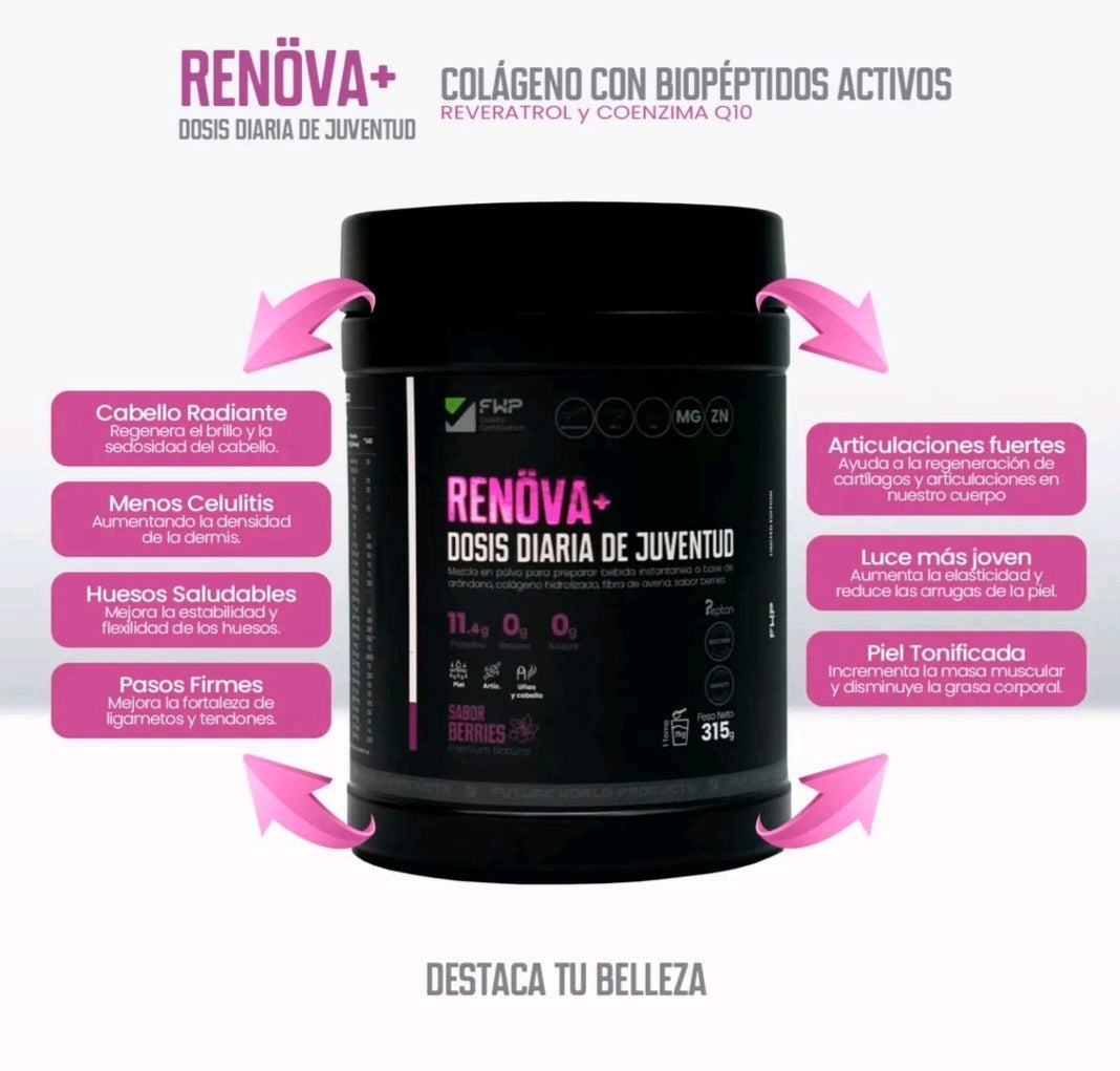 COLAGENO RENOVA+ CON BIOPEPTIDOS ACTIVOS - DELIVERY GRATIS