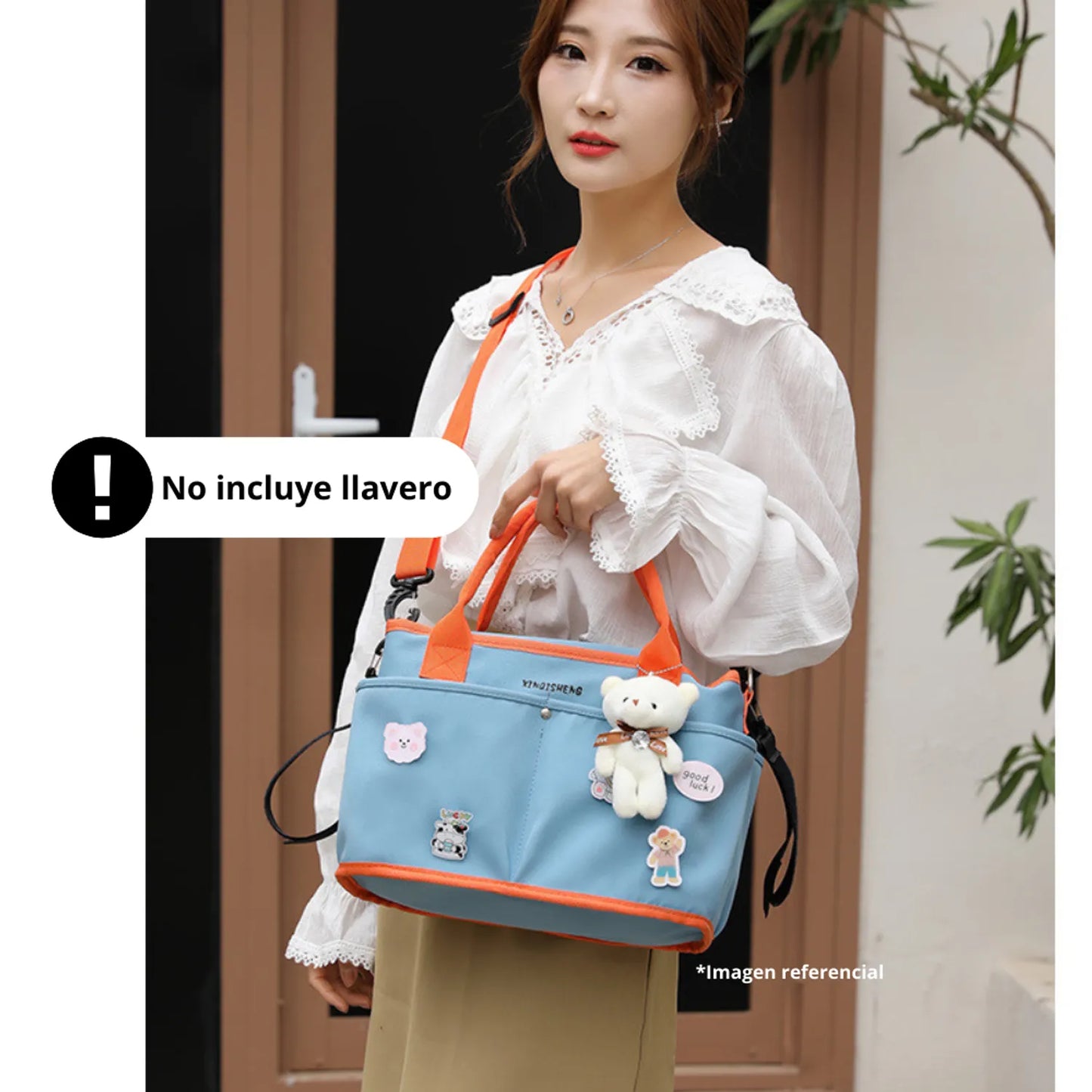 CARTERA PAÑALERA PORTA BIBERON CON PINES - DELIVERY GRATIS