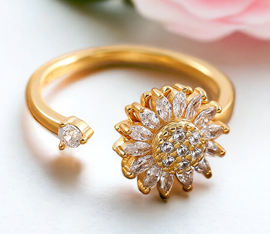 HERMOSO ANILLO GIRASOL - DELIVERY GRATIS