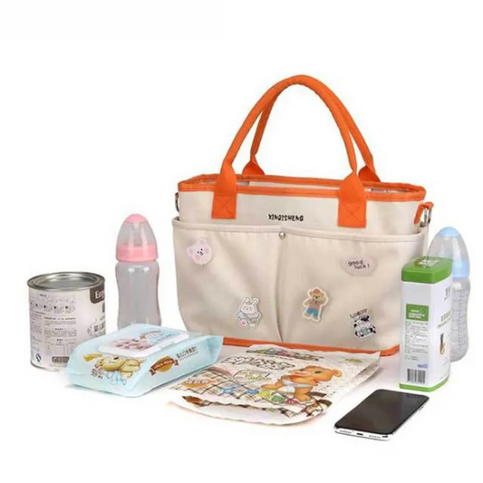 CARTERA PAÑALERA PORTA BIBERON CON PINES - DELIVERY GRATIS