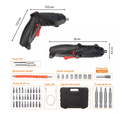DESTORNILLADOR ELECTRICO INALAMBRICO - DELIVERY GRATIS