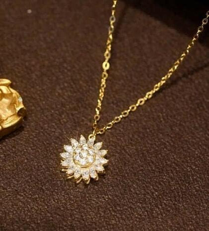 HERMOSO COLLAR MUJER GIRASOL ANTIESTRES - DELIVERY GRATIS